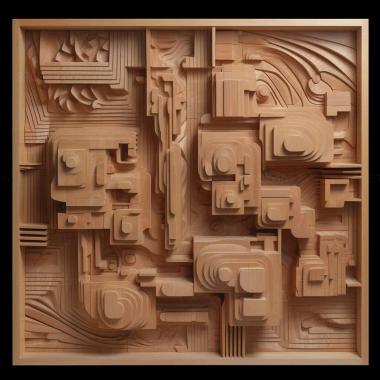 Patterns and decorations Moshe Safdie 3 3d model